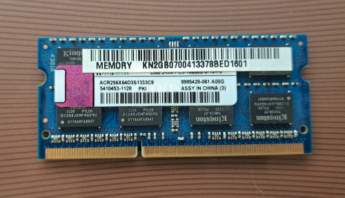 رم لپ تاپ کینگستون 4GB مدل DDR3 باس 1333MHZ/10600
