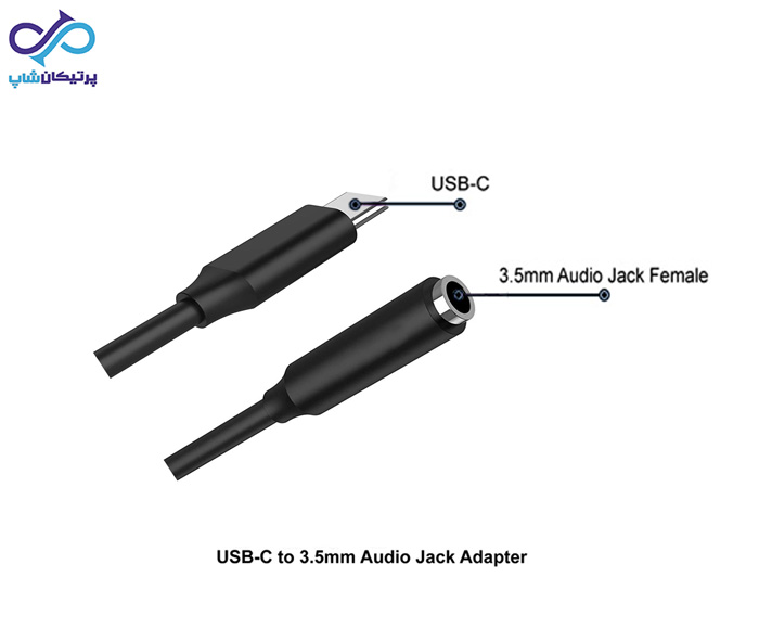 تبدیل تایپ سی به جک 3.5 میلی متری سامسونگ  ( AUX TO USB Type-C )